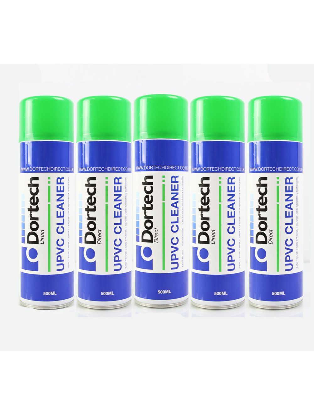 Pack of 5 Dortech Direct UPVC Cleaner Sprays (500ml)
