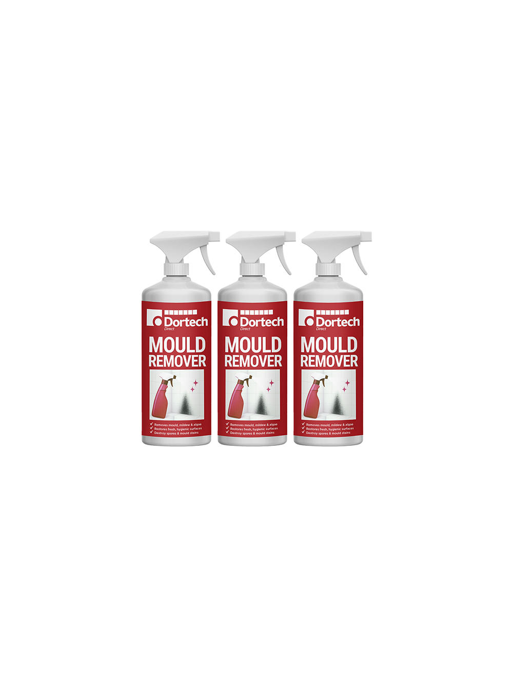 Dortech Direct Mould Remover - 500ml Pack of 3 