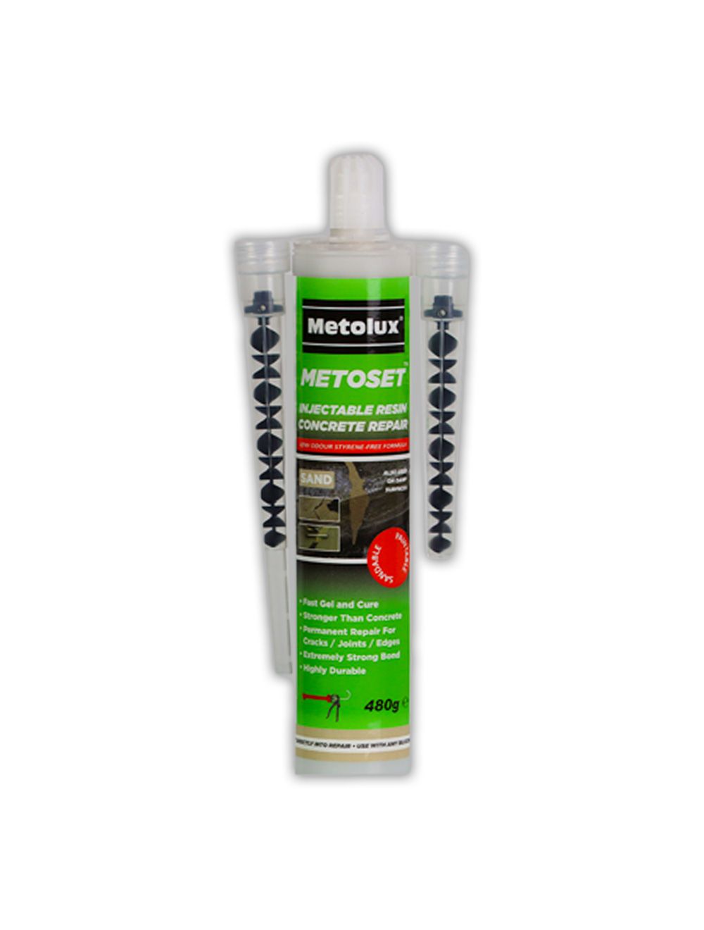 Metolux Metoset Concrete Repair Resin - Sand (480g)