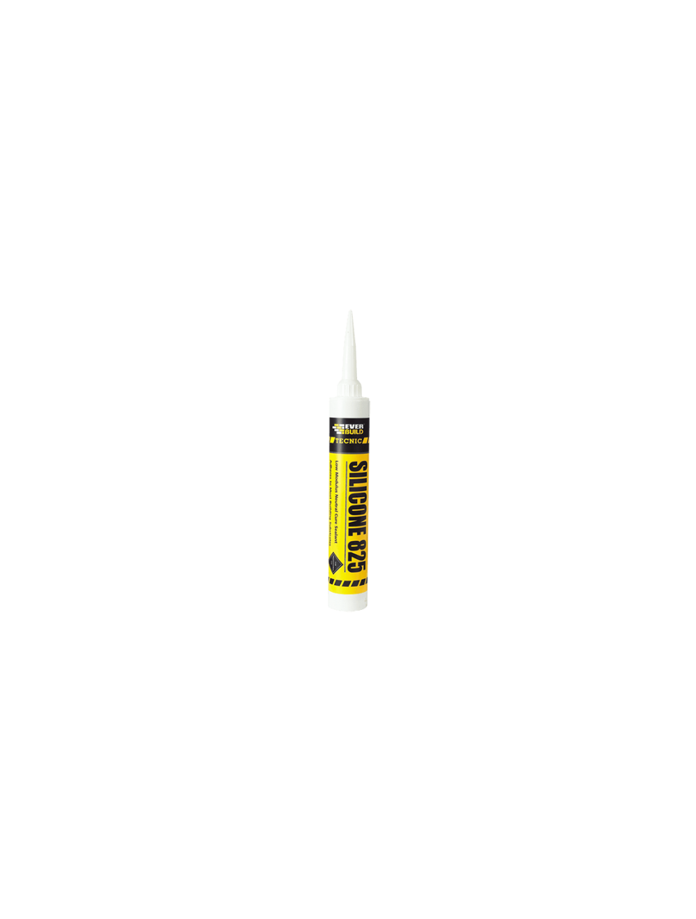 Sikasil 825 Everbuild Tecnic LM Silicone Sealant (380ml) - White 