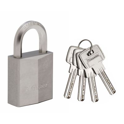 Masterlock 40mm Wide Nickel Plated Solid Brass Padlock (40mm)