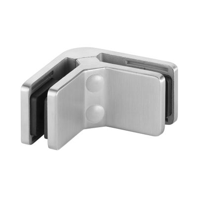 Glass Clamp, 90 Degree, Satin, Grade 304, Style MOD 42