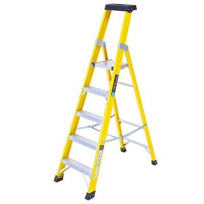 TB Davies EN131 Professional Heavy Duty Fibreglass Platform Step Ladder | 1236-004C