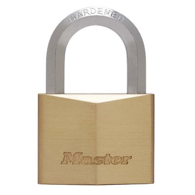 Masterlock 40mm Solid Brass Body Padlock with Hexagonal Shackle (40mm)