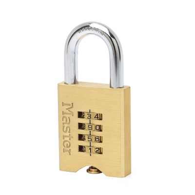 Masterlock 51mm Wide Set-Your-Own Combination Solid Brass Padlock (651EURD)