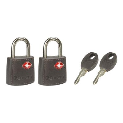 Masterlock Wide TSA-Approved Luggage Padlock - 2 Pack (23mm)