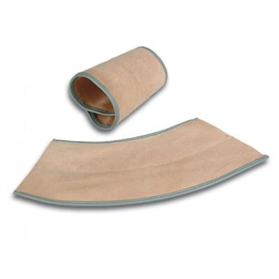 Bohle Wrist Protector Sleeves - Chrome Split Leather Piped