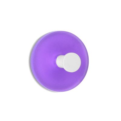 Inofix Adhesive Semi-transparent Circular Hook - Violet (Pack 2)