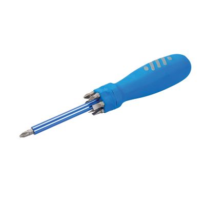 Silverline Multi-Bit Screwdriver with Telescopic Pick-Up Magnet