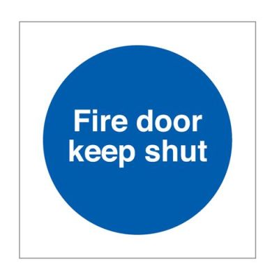 Jactone- Fire Door Keep Shut - Self Adhesive Vinyl
