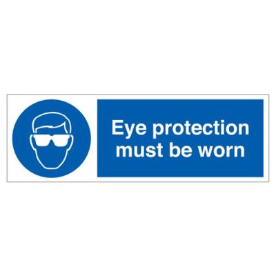 Jactone- Wear eye protection Sign – Rigid PVC