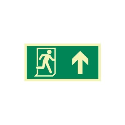 Jactone Fire exit running arrow up – Photoluminescent