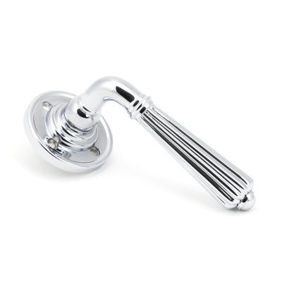Polished Chrome Hinton Lever on Rose Set - 45315 | From the Anvil