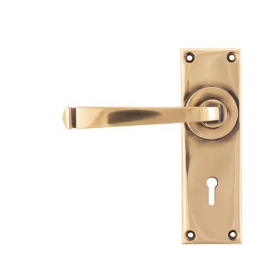 Polished Bronze Avon Lever Lock Set - 45787 | From the Anvil