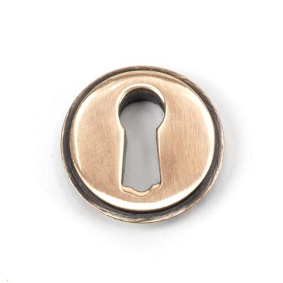 Polished Bronze Round Escutcheon (Plain) - 46117 | From the Anvil