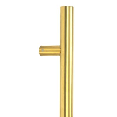 From The Anvil | 316 Marine Grade Offset Round T-Bar Pull Handle - Aged Brass