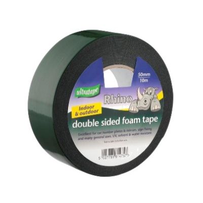 50mm Indoor and Outdoor Double Sided Foam Tape - 10m Roll