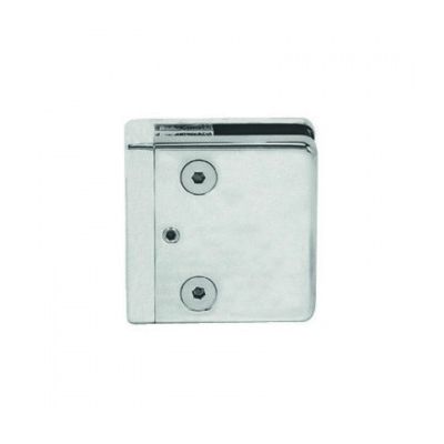 CRL Square Glass Clamp Flat - Chrome (10mm)