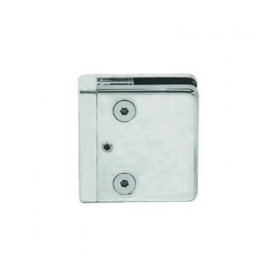 CRL Chrome 10mm Square Glass Clamp (Flat)