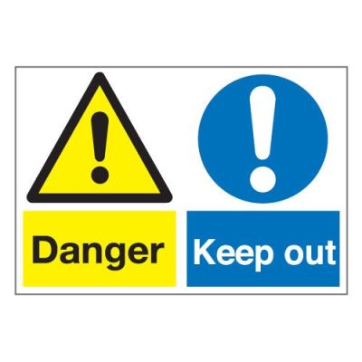 Jactone - Danger/Keep out sign  – Rigid PVC