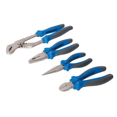 Silverline Expert Pliers Set (4pc)