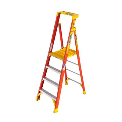 Werner Fibreglass Podium Stepladder with Castors | WER-7200