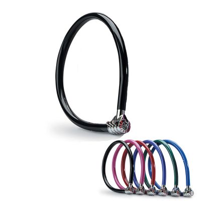 MasterLock 55cm Long x 6mm Fixed Combination Cable Lock - Ideal for Bikes (55cm x 6mm)