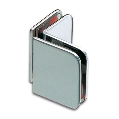 Granada Shower Door Corner Clamp - Chrome Plated