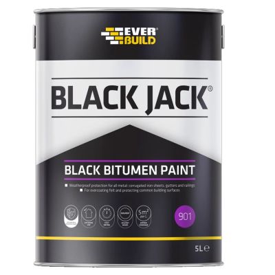 Everbuild 901 Bitumen Paint - Black (2.5L)