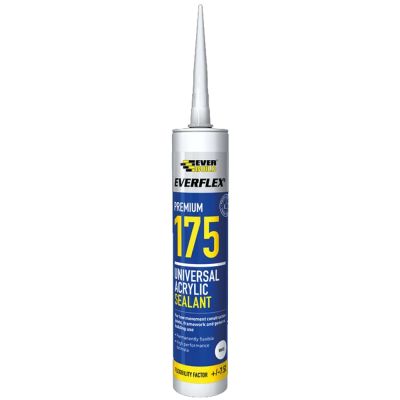 Everbuild Everflex Premium 175 Universal Acrylic Sealant - White (380ml)