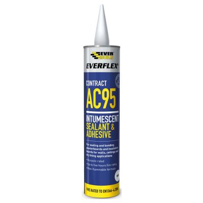 Everflex Contract AC95 Intumescent Acoustic Sealant - White (900ml)