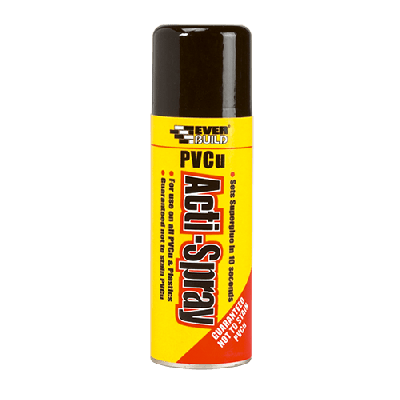 Everbuild PVCU Acti-Spray - White (200ml)
