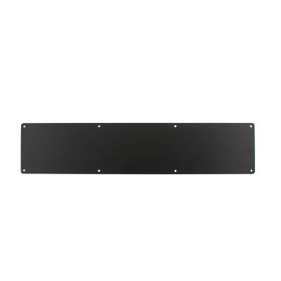 Atlantic Pre-Drilled Door Kick Plates - Matt Black (690mm x 150mm) | T2542