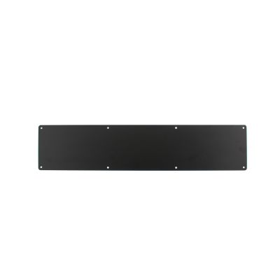 Atlantic Pre-Drilled Door Kick Plates - Matt Black (780mm x 150mm) | T2546