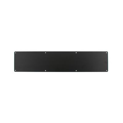 Atlantic Pre-Drilled Door Kick Plates - Matt Black (855mm x 150mm) | T2548