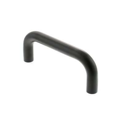 Atlantic D-Shaped Bolt Fix Round Pull Handle - Matt Black (150mm x 19mm) | T2518