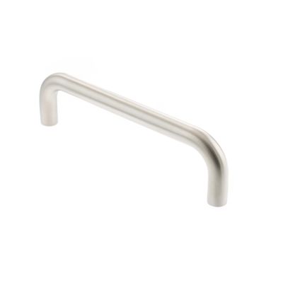 Atlantic D-Shaped Bolt Fix Round Pull Handle - Satin Stainless Steel (225mm x 19mm) | T2521