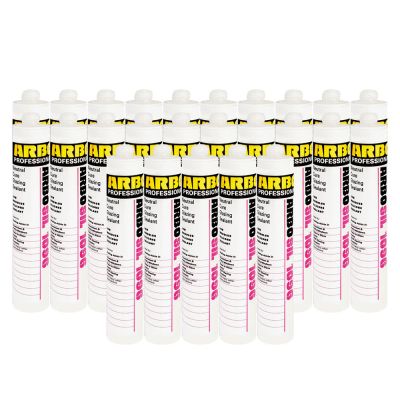 Box of 25 Arbo 1096 Professional Silicone Sealant for Windows (S) -  RAL7016