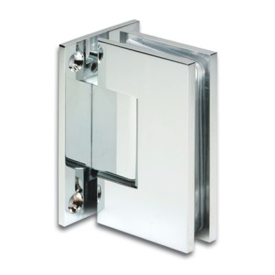 Bilbao Shower Door Hinge - Glass To Wall - Chrome Plated