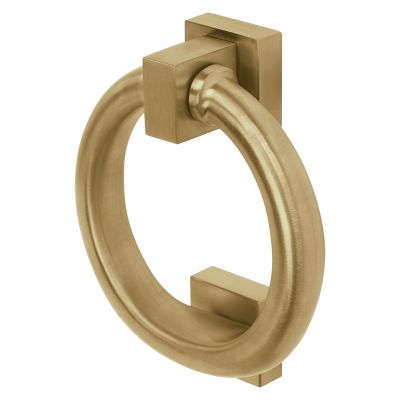 BLU Marine Grade PVD Stainless Round Door Knocker - Satin Brass | F3165