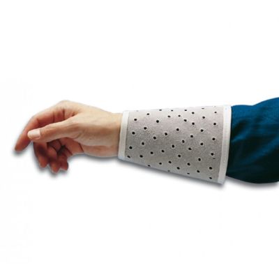 Bohle Wrist Protector Sleeves - Chrome Split Leather Perforated