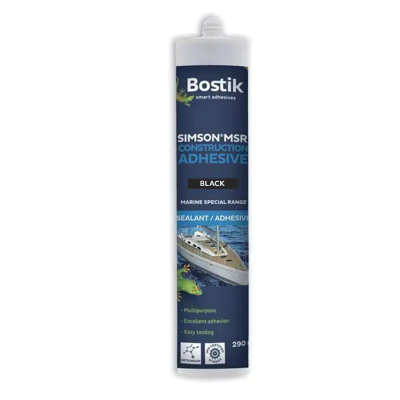 Box of  12- BOSTIK Simson MSR Construction Adhesive - Black 
