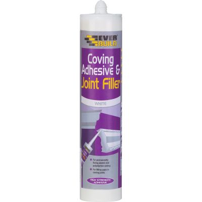 Everbuild Coving Adhesive and Joint Filler Cartridge - White (290ml)