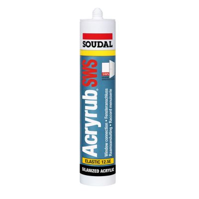 Soudal Acryrub SWS Acrylic Sealant - White (310ml) | D1096