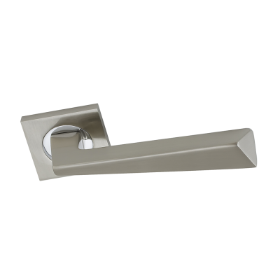 Christiane Door Lever Handle (Set) - Satin Nickel/Polish Chrome