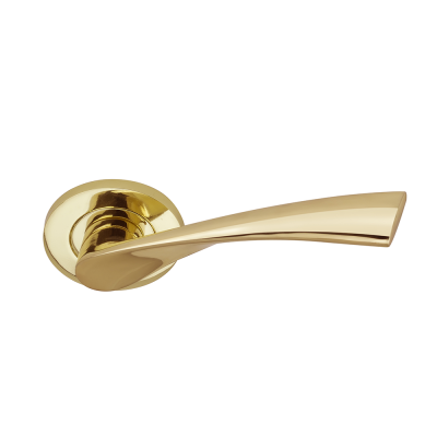 Yvette Rose Handle (Pairs) - Polish Brass