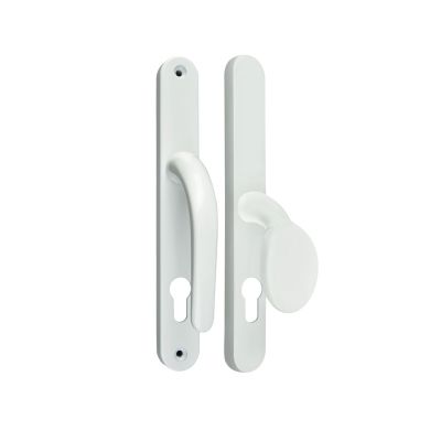 Vita DH 313 Lever Door Handle on Long Backplate - White