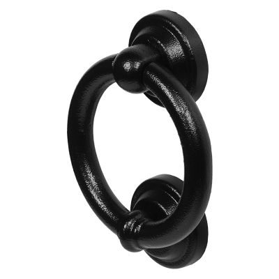 DuraTique DKB225 Antique Ring Door Knocker - Black