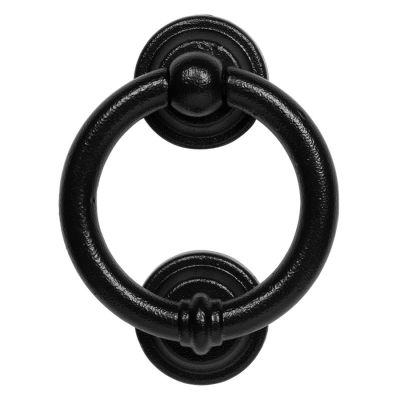 DuraTique Black Antique Ring Door Knocker