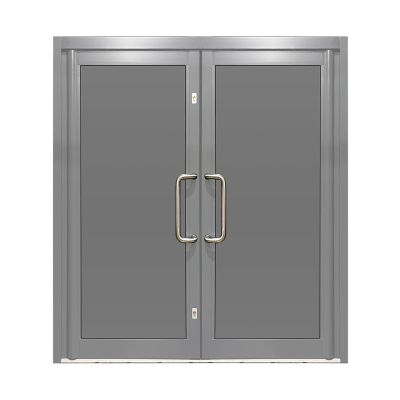 Aluminium Double Door Full Panel - Mid Grey RAL 7040 (PAS24)